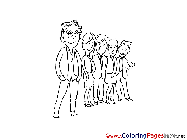 Office Workers printable Coloring Pages for free