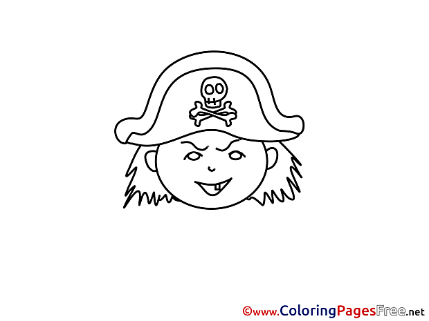 Pirate Children download Colouring Page