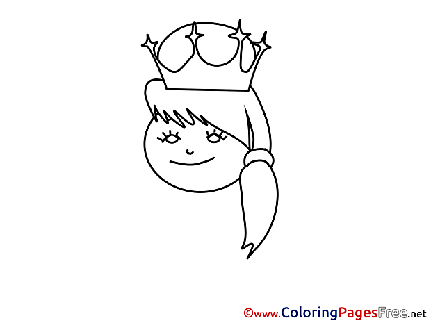 Princess printable Coloring Sheets download