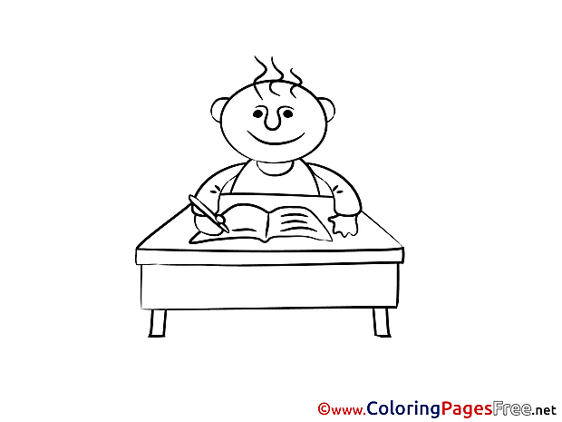 Pupil Coloring Pages for free School