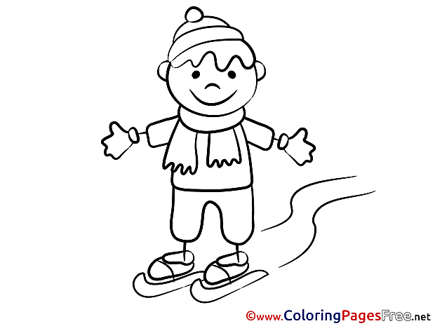 Sport Winter printable Coloring Sheets download