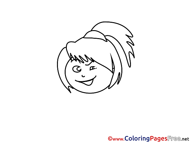 Winging free Colouring Page download