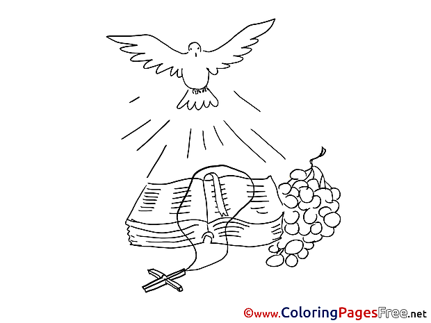 Bible Coloring Sheets Christening free