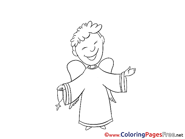 Priest Kids Christening Coloring Page