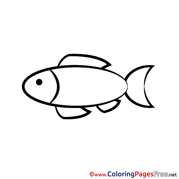 Fish Communion Coloring Pages free