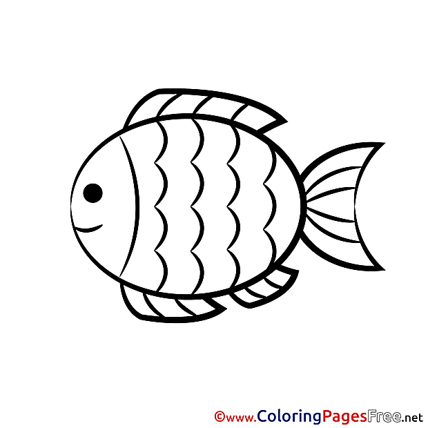 Fish Kids Communion Coloring Pages