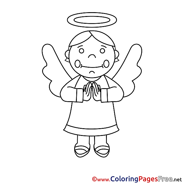 Angel Coloring Pages Confirmation