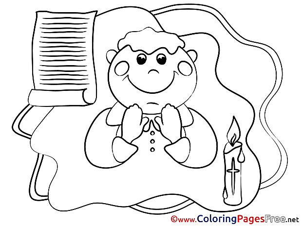 Confirmation Coloring Pages free Priest