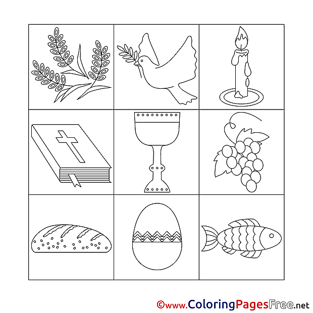Decoration download Confirmation Coloring Pages