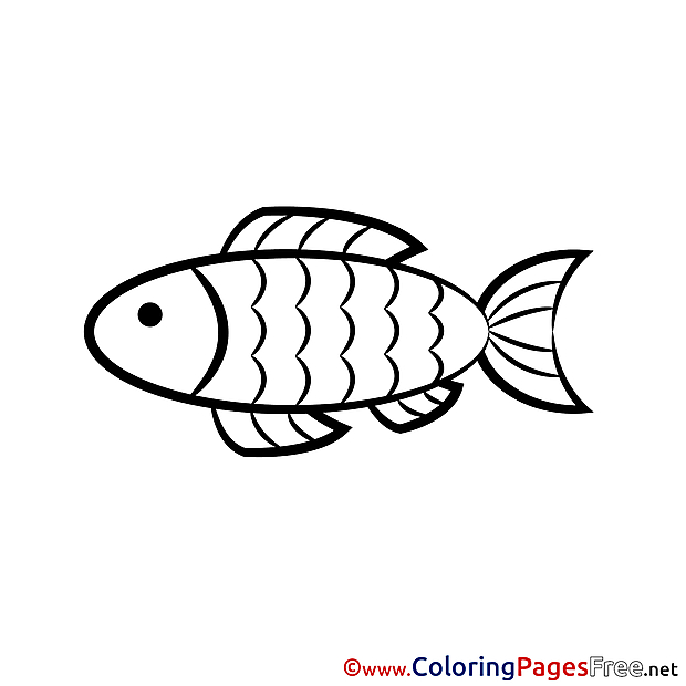 Fish for Kids Confirmation Colouring Page