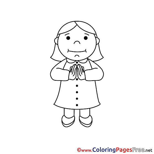 Woman printable Coloring Pages Confirmation