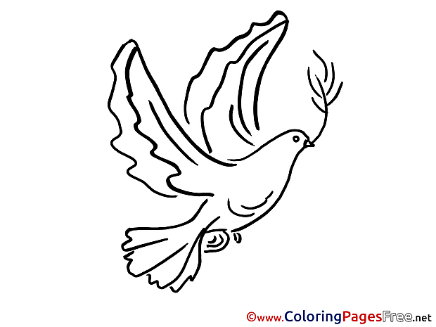 Coloring Sheets Pigeon Pentecost free