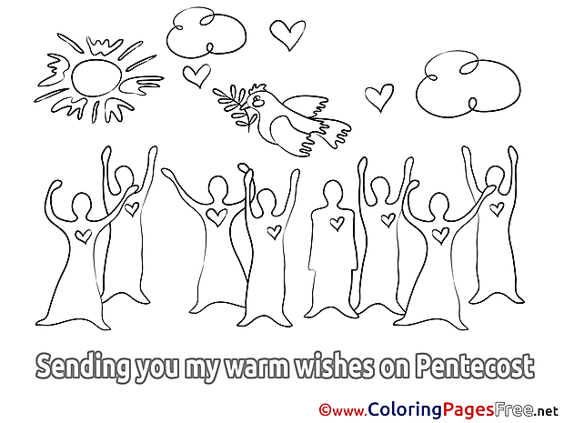 Holiday download Pentecost Coloring Pages