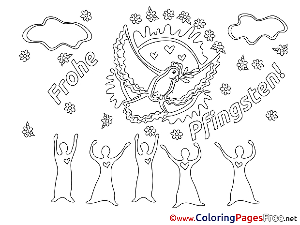 People printable Pentecost Coloring Sheets