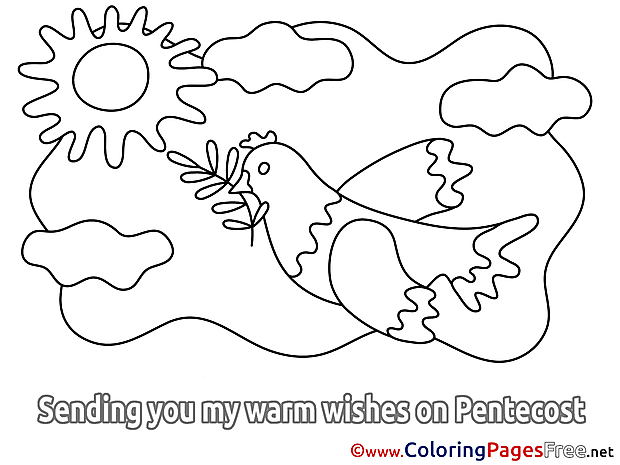 Sun Coloring Pages Pentecost