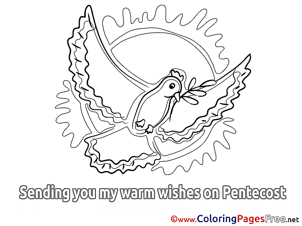 Sun printable Pentecost Coloring Sheets