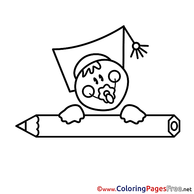 Baby for free School Coloring Pages download