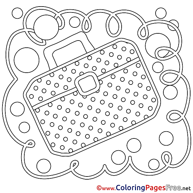 Briefcase download printable Coloring Pages