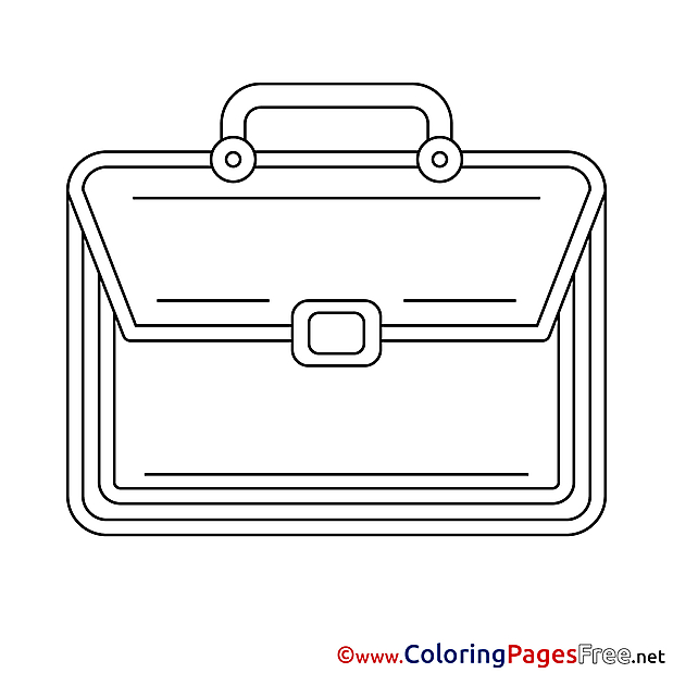 Briefcase for free Coloring Pages download