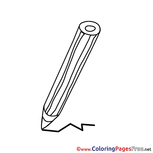 Drawing Pencil free Colouring Page download