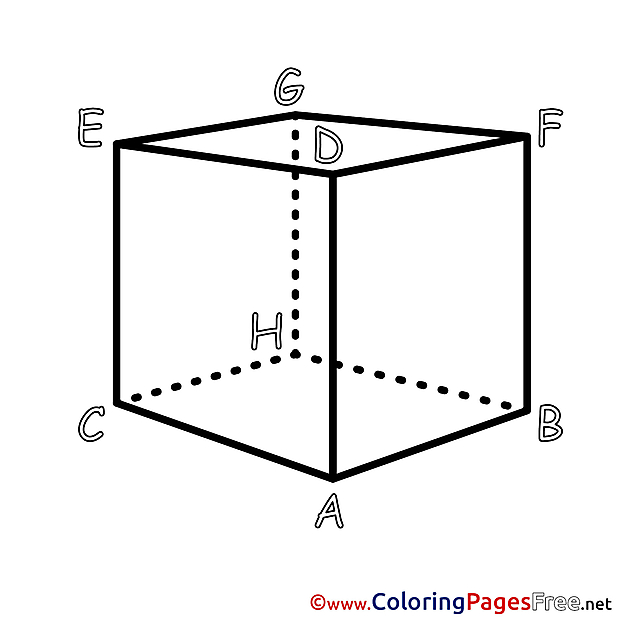 Geometry Cube free printable Coloring Sheets