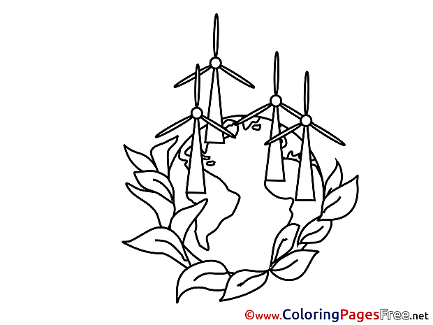 Mills for Children free School Coloring Pages