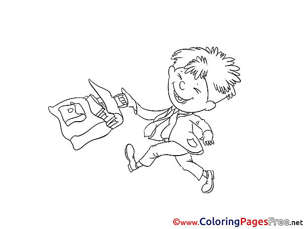 Pupil Boy for free Coloring Pages download 