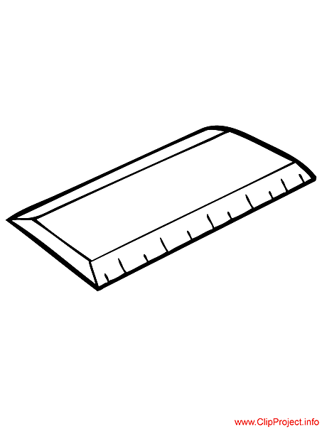 Ruler image coloring page for school