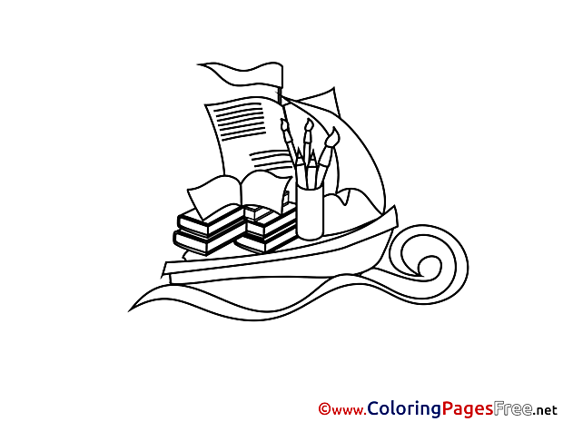 Ship Knowledge for free Coloring Pages download