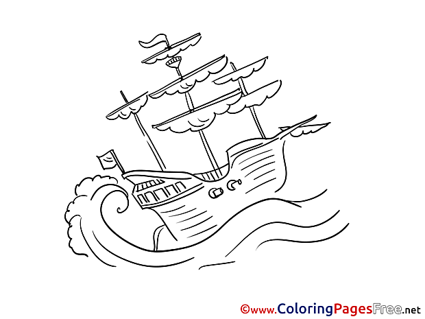 Caravel Coloring Sheets Ship download free