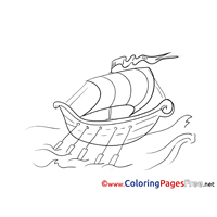 Roawing Boat download printable Coloring Pages