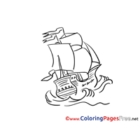 Ship free printable Coloring Sheets