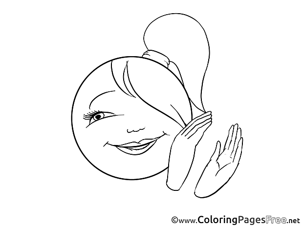 Applause Smiles Coloring Pages free