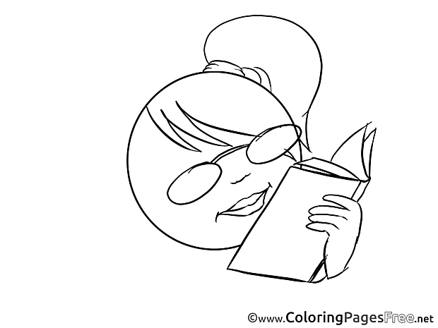 Book Smiles Coloring Pages download