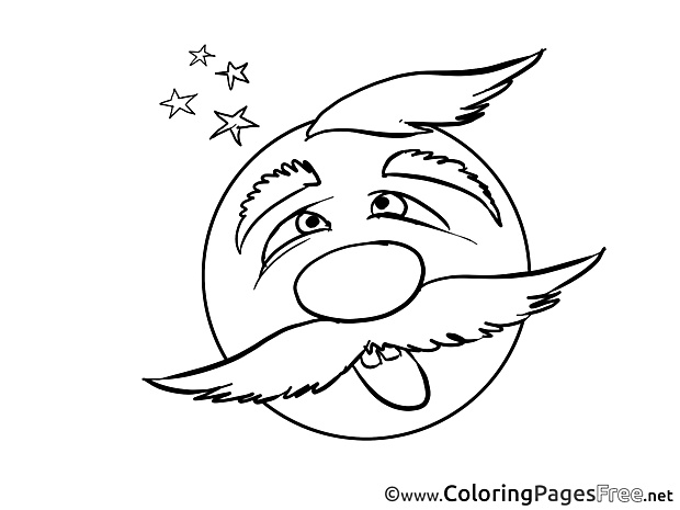 Confuse Children Smiles Colouring Page