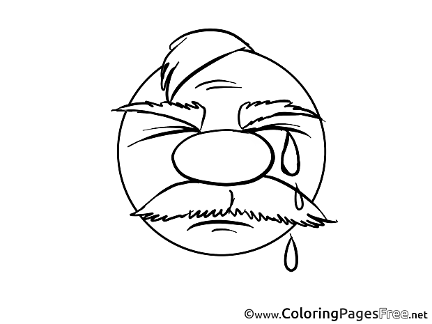 Cry printable Smiles Coloring Sheets