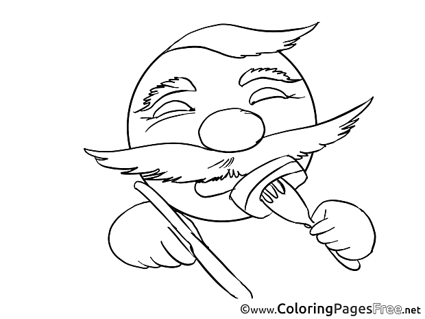 Eating for Kids Smiles Colouring Page