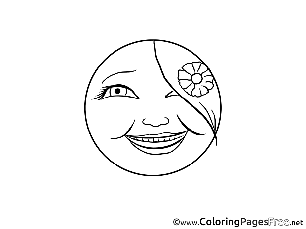 Emotion free Colouring Page Smiles