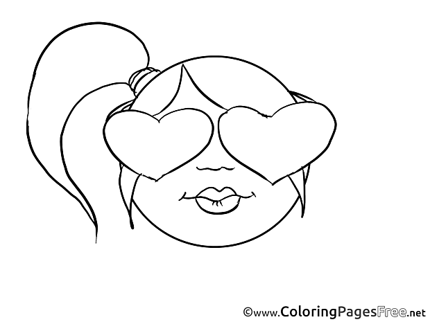 Love Smiles free Coloring Pages