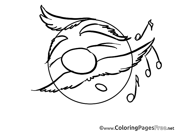 Music free Smiles Coloring Sheets