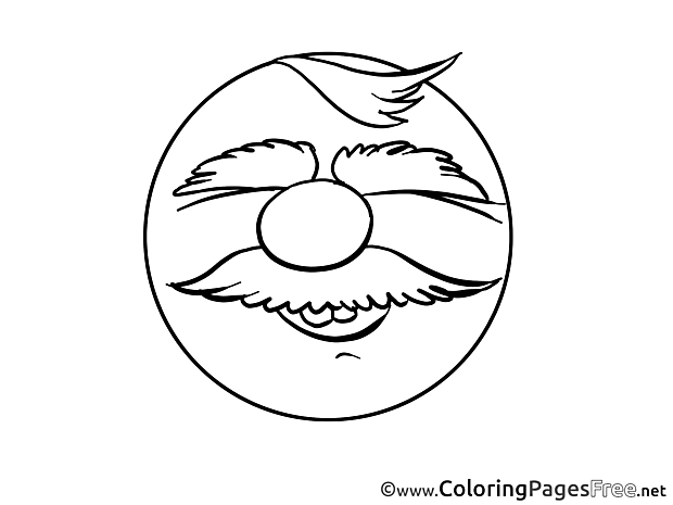 Smiling Man Coloring Pages Smile for free