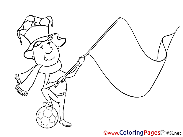 Coloring Pages Albania Supporter Soccer for free