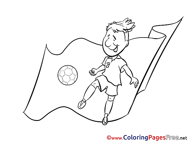 Defender Albania Soccer Colouring Sheet free