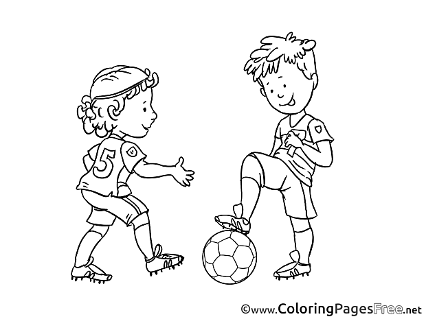 Fair Play printable Soccer Coloring Sheets