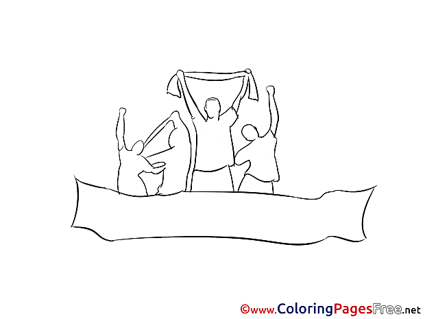 Fans Kids Soccer Coloring Page