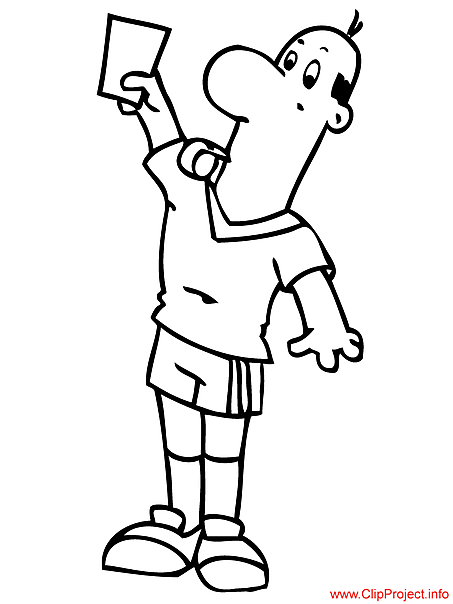 Football coloring sheet  referee