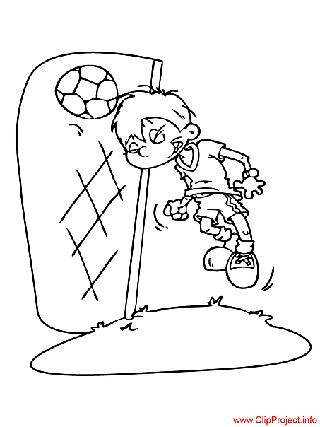 Football image to coloring goal