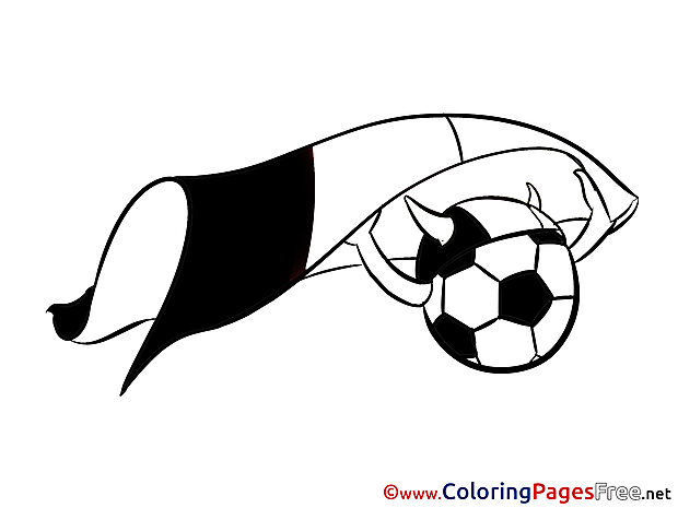 Football Viking Flag Soccer Coloring Pages free