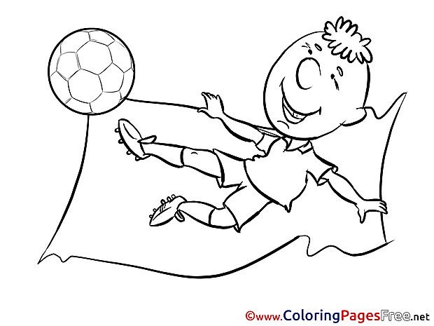 Forward Albania Kick Flag for Kids Soccer Colouring Page