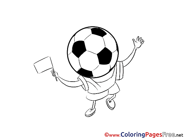 Game Ball printable Soccer Coloring Sheets